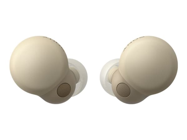 Sony LinkBuds S - True wireless-hörlurar med mikrofon - inuti örat - Bluetooth - aktiv brusradering - kräm