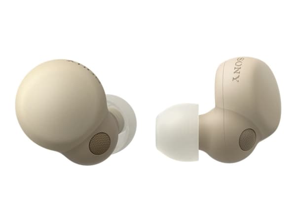 Sony LinkBuds S - True wireless-hörlurar med mikrofon - inuti örat - Bluetooth - aktiv brusradering - kräm