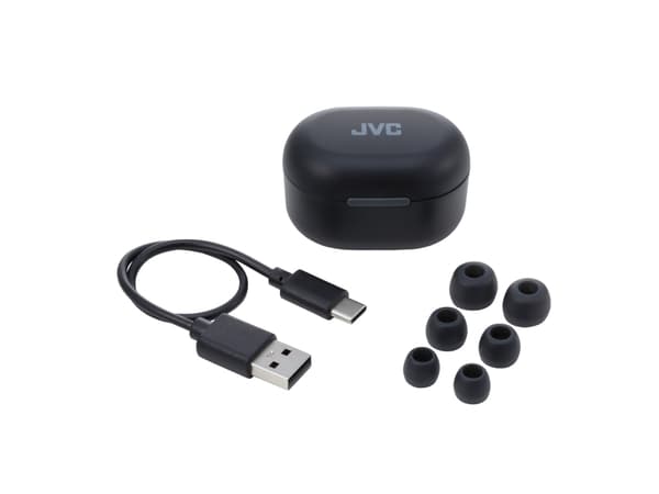 JVC HA-A30T, True Wireless Stereo (TWS), 20 - 20000 hz, Samtal/musik, 8,4 g, Headset, Svart