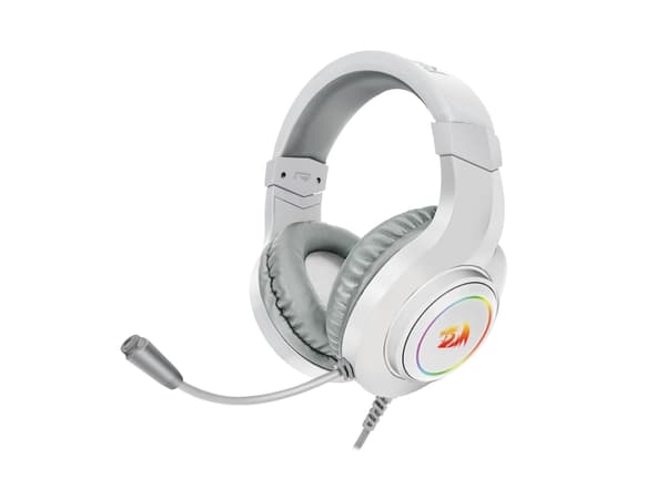 Redragon Hylas H260RGB - Hodesett - full størrelse - kablet - 3,5 mm jakk - hvit