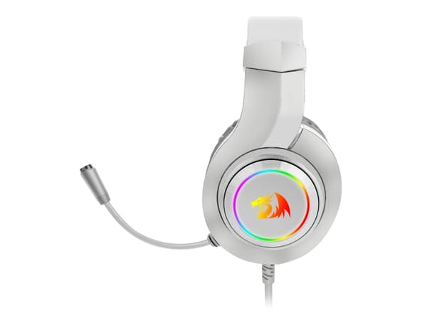 Redragon Hylas H260RGB - Hodesett - full størrelse - kablet - 3,5 mm jakk - hvit