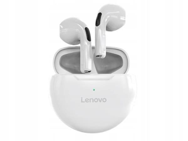Lenovo True Wireless Earphones LivePods HT38, mindre og enda vakrere, Hvit