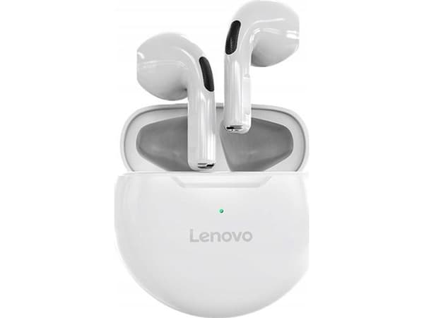 Lenovo True Wireless Earphones LivePods HT38, mindre og enda vakrere, Hvit