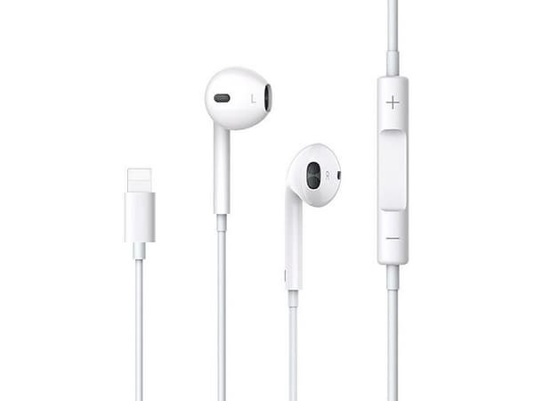USAMS Stereo headphones EP-24 lightning iPhone 7/8/X/XS/XS Max/XR white/white HSEP2401