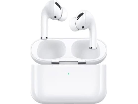 USAMS Emall Series Bluetooth 5.0 TWS trådlösa hörlurar vit/vit BHUYM01 (US-YM001)