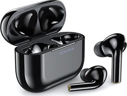 AWEI Bluetooth 5.0 T29 TWS headphones + docking station black/black