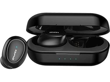 AWEI Bluetooth 5.0 T16 TWS headphones + docking station black/black