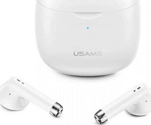 USAMS Bluetooth 5.0 TWS IA-serien trådløse hodetelefoner hvit/hvit BHUIA02 (US-IA04)