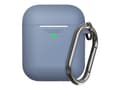 Pikkukuva 4 / 5: KeyBudz Elevate avaimenperä - Langattomien kuulokkeiden kotelo - pehmeä silikoni - koboltin sininen - Apple AirPods -laitteille (1. sukupolvi, 2. suk