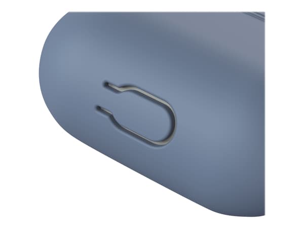KeyBudz Elevate avaimenperä - Langattomien kuulokkeiden kotelo - pehmeä silikoni - koboltin sininen - Apple AirPods -laitteille (1. sukupolvi, 2. suk
