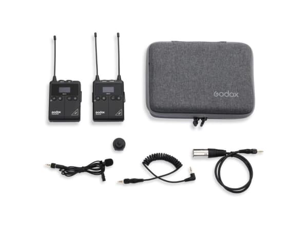 Godox WMicS1, Lavaliermikrofon/mygga, Rundtagande, Knappar, Kabel & Trådlös, Svart, 1 styck