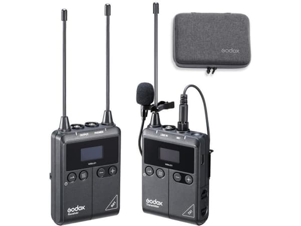 Godox WMicS1, Lavaliermikrofon/mygga, Rundtagande, Knappar, Kabel & Trådlös, Svart, 1 styck