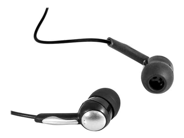 Defender Basic 603 - Ørepropper - i øret - kablet - 3,5 mm jakk - grå, svart