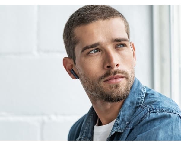 JVC HA-A3T - True wireless-hodetelefoner med mikrofon - ørepropp - Bluetooth - svart