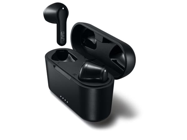 JVC HA-A3T - True wireless-hodetelefoner med mikrofon - ørepropp - Bluetooth - svart