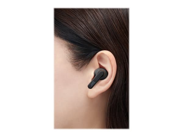 JVC HA-A9T - True wireless-hodetelefoner med mikrofon - i øret - Bluetooth - antrasitt, svart