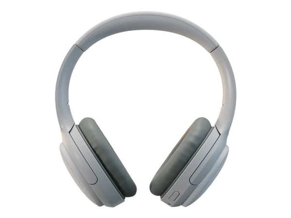 Creative Zen Hybrid - Hörlurar med mikrofon - fullstorlek - Bluetooth - trådlös, kabelansluten - aktiv brusradering - 3,5 mm kontakt - vit