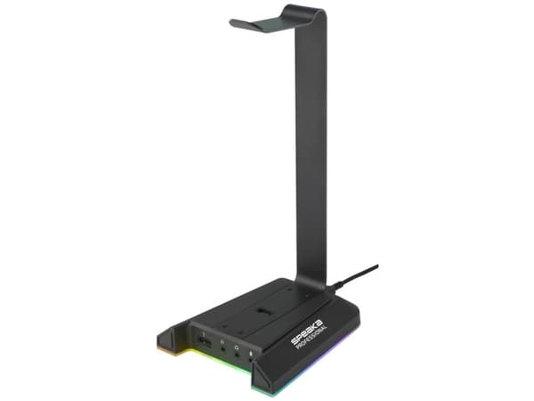 SpeaKa Professional SP-HPS-320 Hovedtelefonstativ Passer til:On-Ear hovedtelefoner, Over-Ear hovedtelefoner Sort