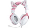 Miniatyrbild 2 av 2: Headphones Onikuma Gaming Onikuma X10 pink and white USB ear cats