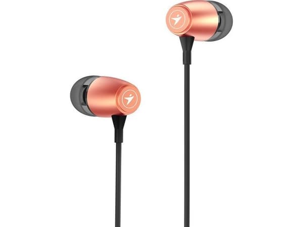 GENIUS hodetelefoner HS-M318 METALLIC GULL/ gull/ 4-pinners 3,5 mm jackplugg (31710016400)