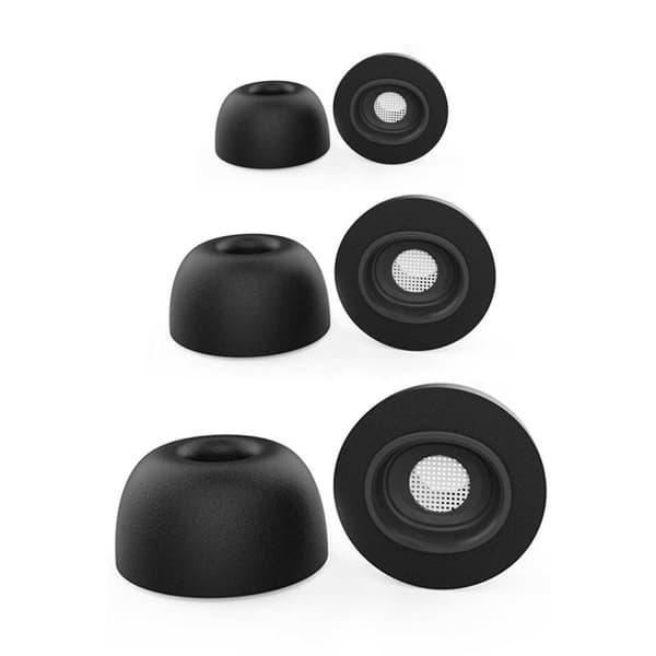 3 -pakke airpods pro ørepuder - silikone øre vælter sort