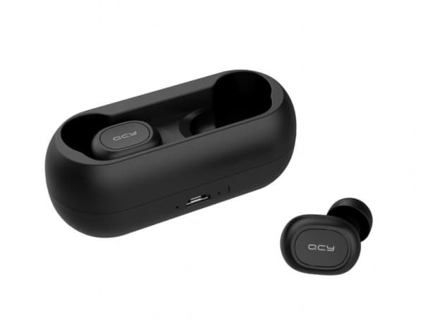 QCY T1C-BLACK, Trådløs, Samtaler/musikk, Hodesett, Sort