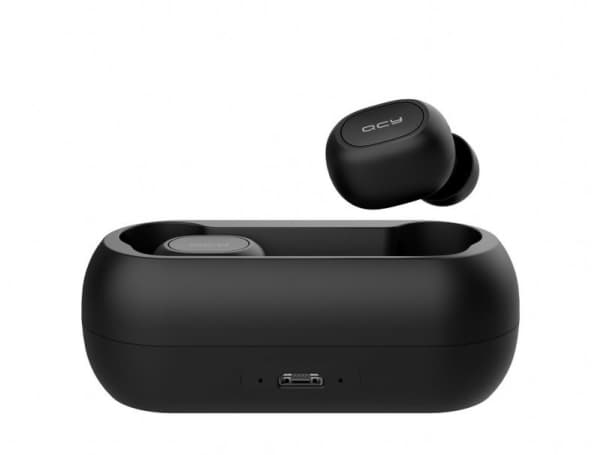QCY T1C-BLACK, Trådløs, Samtaler/musikk, Hodesett, Sort