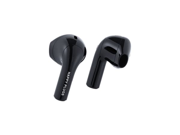 Happy Plugs JOY - True wireless-hodetelefoner med mikrofon - i øret - Bluetooth - svart