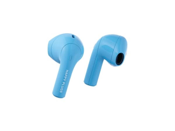 Happy Plugs Hope - True wireless-hodetelefoner med mikrofon - i øret - Bluetooth - blå