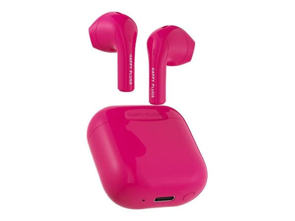 Happy Plugs JOY, True Wireless Stereo (TWS), Puhelut/Musiikki/Urheilu/Päivittäinen, 20 - 20000 Hz, Kuulokkeet, Vaaleanpunainen