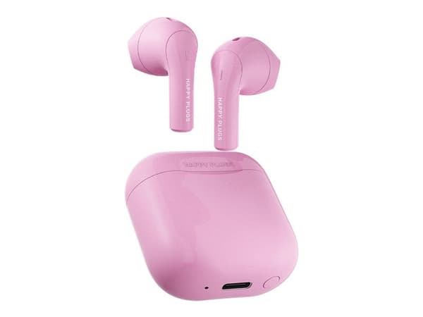 Happy Plugs JOY - True wireless-hörlurar med mikrofon - inuti örat - Bluetooth - rosa