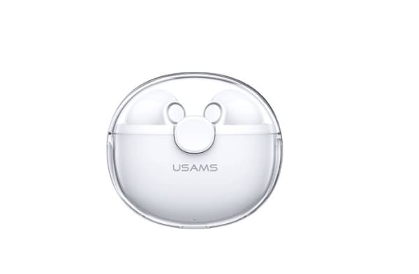 USAMS Bluetooth 5.1 -kuulokkeet TWS BU-sarjan langattomat valkoinen/valkoinen BHUBU01