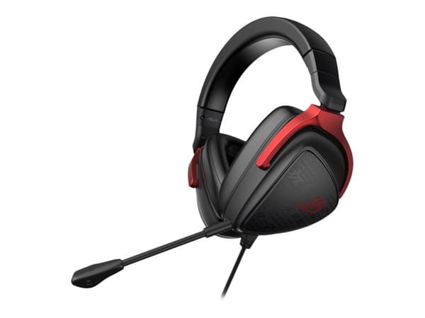 ASUS ROG Delta S Core - Hodesett - full størrelse - kablet - 3,5 mm jakk - svart