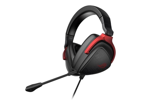 ASUS ROG Delta S Core - Hodesett - full størrelse - kablet - 3,5 mm jakk - svart