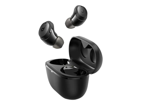 Soundcore Life Dot 3I - True wireless-hodetelefoner med mikrofon - i øret - Bluetooth - aktiv støydemping - svart