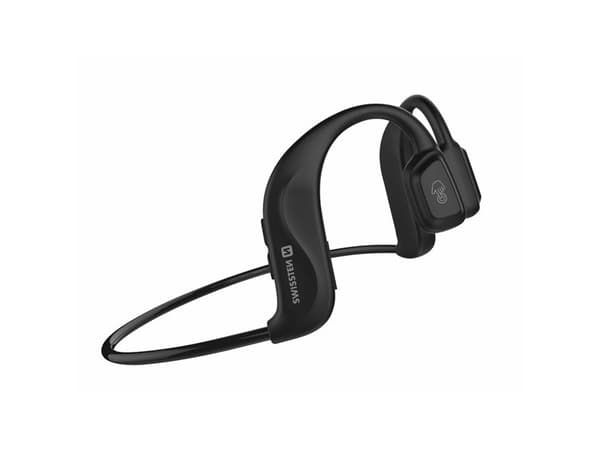 Swissten Bluetooth Earphones Bone Conduction for safe Sport, BT V5.0, black, Blister (51106090)