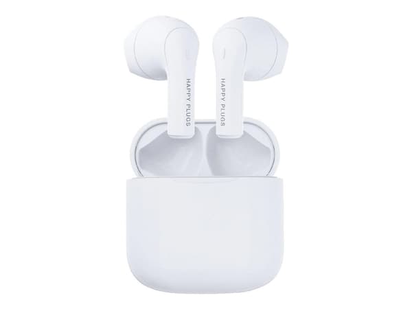 Happy Plugs JOY - True wireless-hörlurar med mikrofon - inuti örat - Bluetooth - vit