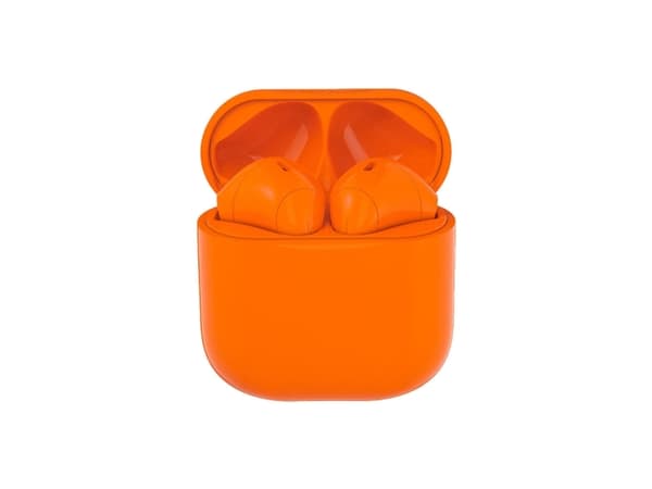 Happy Plugs JOY - True wireless-hörlurar med mikrofon - inuti örat - Bluetooth - orange