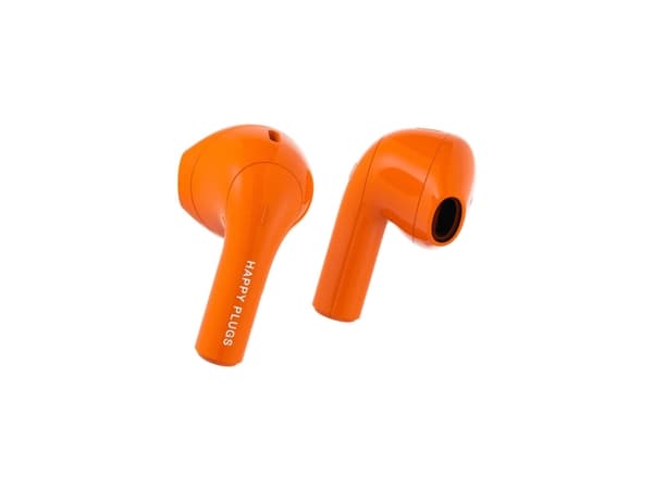 Happy Plugs JOY - True wireless-hörlurar med mikrofon - inuti örat - Bluetooth - orange