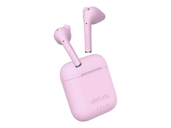DeFunc TRUE TALK - True wireless-hörlurar med mikrofon - inuti örat - Bluetooth - rosa