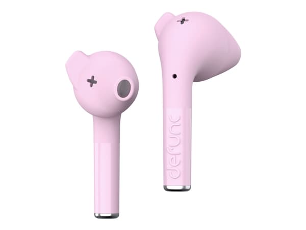 DeFunc TRUE TALK - True wireless-hörlurar med mikrofon - inuti örat - Bluetooth - rosa