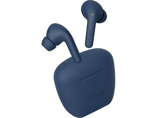 DeFunc TRUE AUDIO - True wireless-hodetelefoner med mikrofon - i øret - Bluetooth - blå