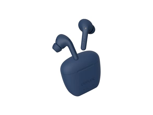 DeFunc TRUE AUDIO - True wireless-hodetelefoner med mikrofon - i øret - Bluetooth - blå