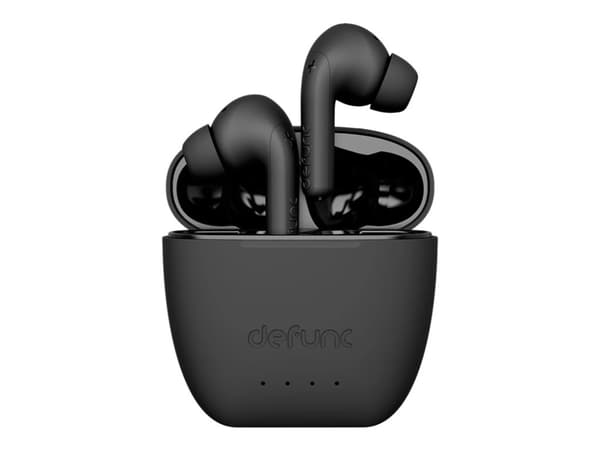 DeFunc TRUE MUTE - True wireless-hörlurar med mikrofon - inuti örat - Bluetooth - aktiv brusradering - svart