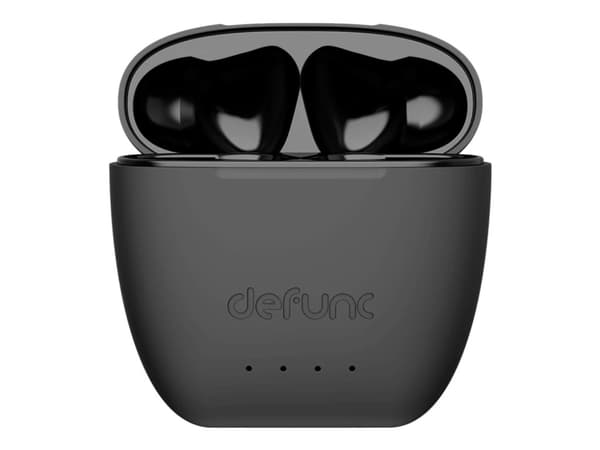 DeFunc TRUE MUTE - True wireless-hörlurar med mikrofon - inuti örat - Bluetooth - aktiv brusradering - svart