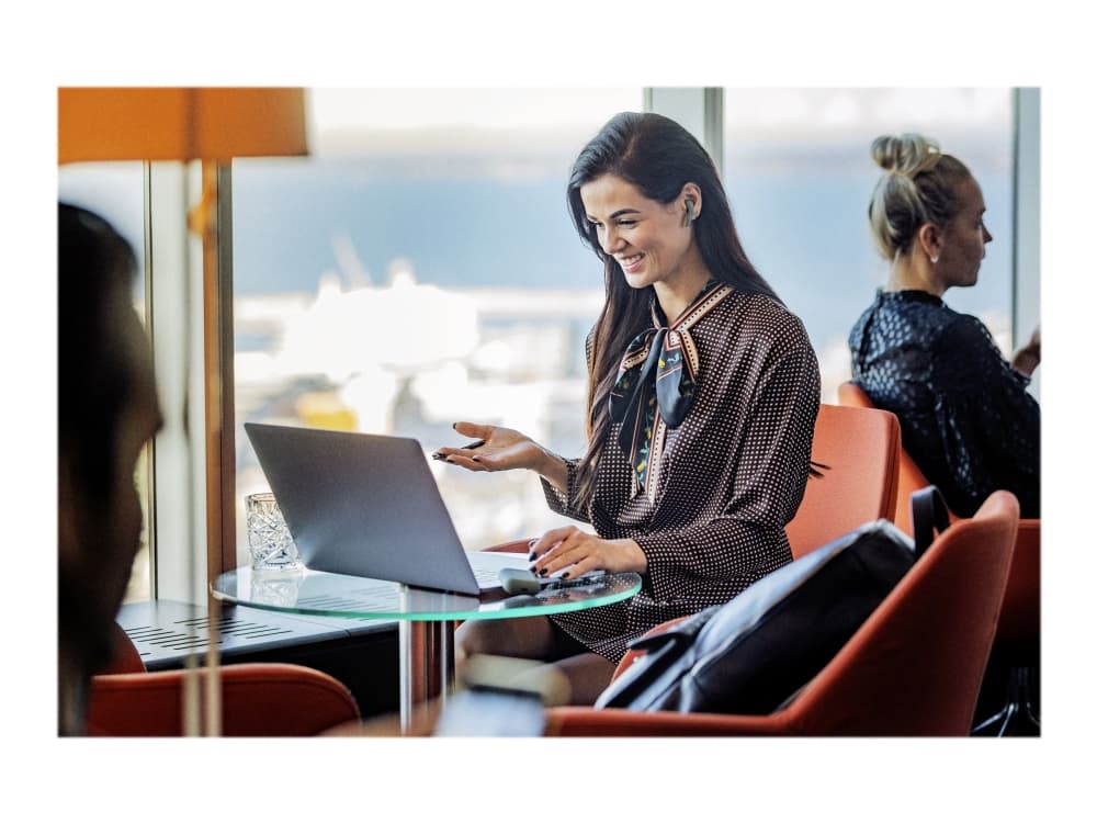 DeFunc TRUE TALK – True wireless-hörlurar med mikrofon – inuti örat – Bluetooth – grön