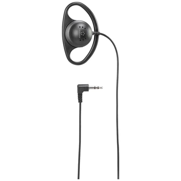 Renkforce HK-1S On Ear hörlurar Sladd Mono Svart Öronbygel, Mono