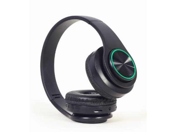 GMB Audio BHP-LED-01 - Hörlurar med mikrofon - på örat - Bluetooth - trådlös, kabelansluten - 3,5 mm kontakt