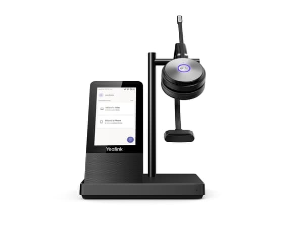 Yealink WH66 Dual - Headset - på örat - DECT - trådlös - UC-certifierad