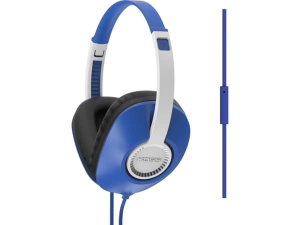 Koss UR23i - Mikrofonipuhelin - täysi tukiasema - kotelointi - 3,5 mm:n liitin - sininen